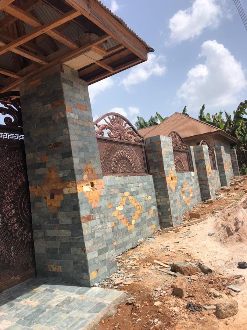 Stone Fence & Entrance