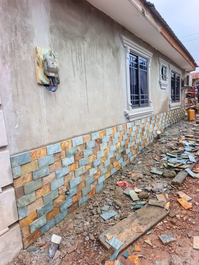 Mixed Slate Base Cladding